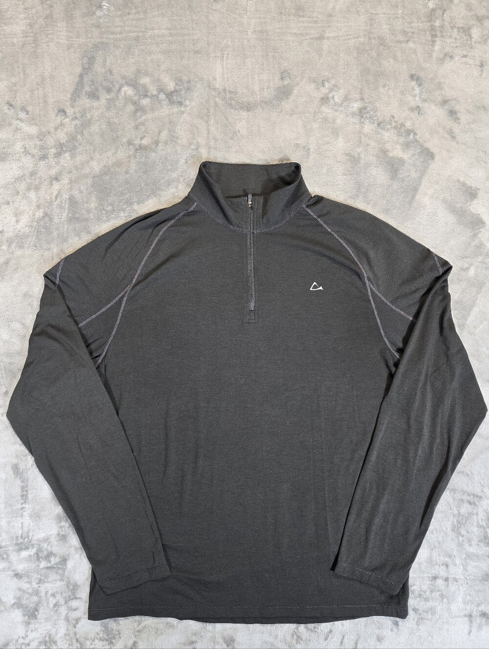Paradox Drirelease Freshguard Merino Wool Blend 1/4 Zip Base Layer Shirt Sz Lrg